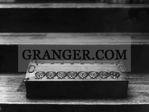 Image Of Pascaline Calculator 1642 Calculating Machine Invented By Blaise Pascal In 1642 From Granger Historical Picture Archive