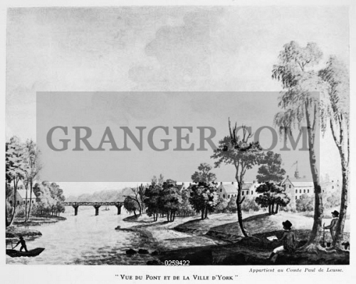 Image Of New York C1796 A View Of York Pennsylvania